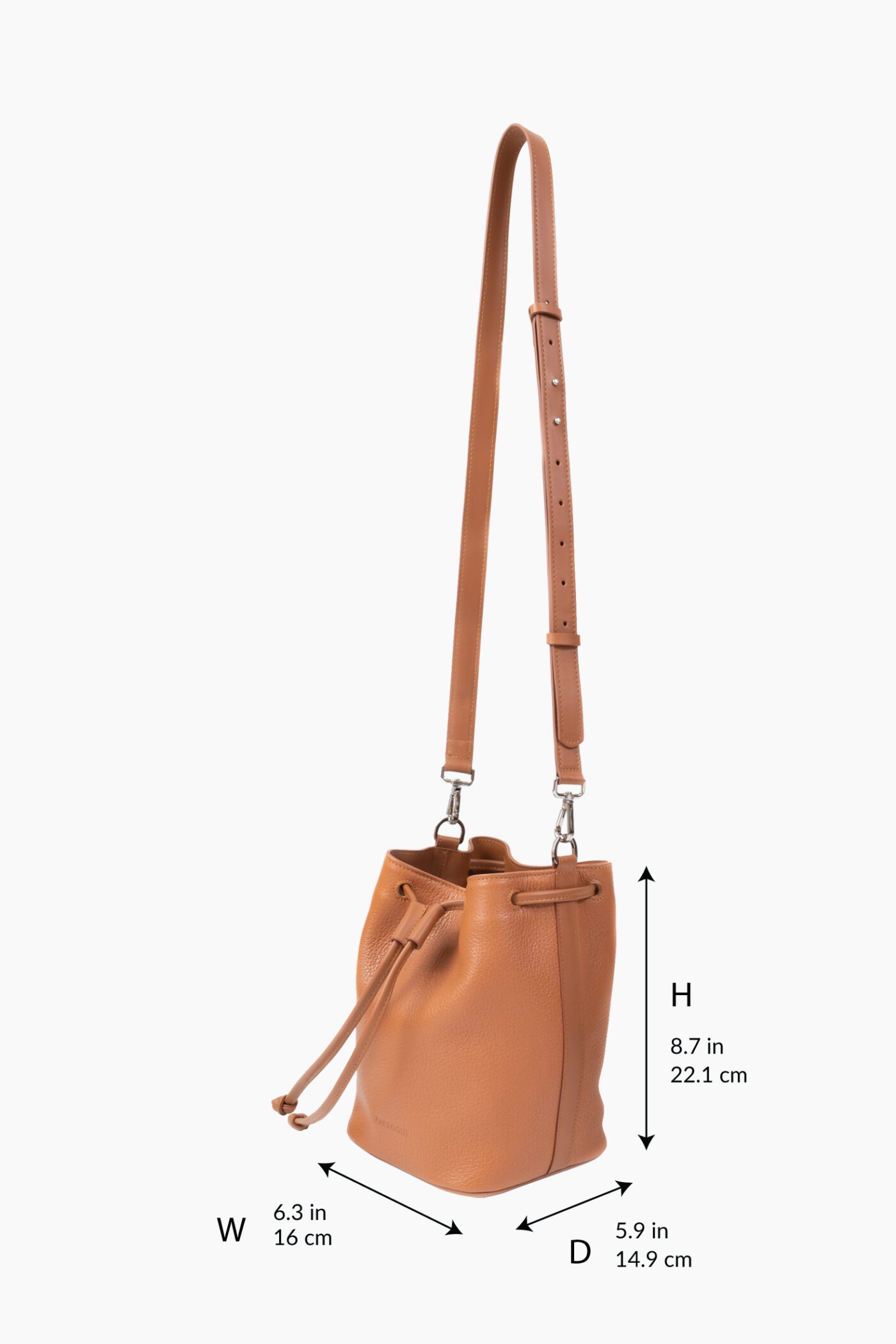 Piper Desert Sand Leather bucket bag - Marroque TH Official Site ...